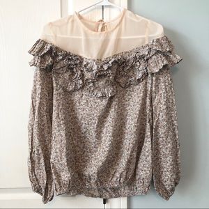 RYU Floral Top from Anthorology Medium